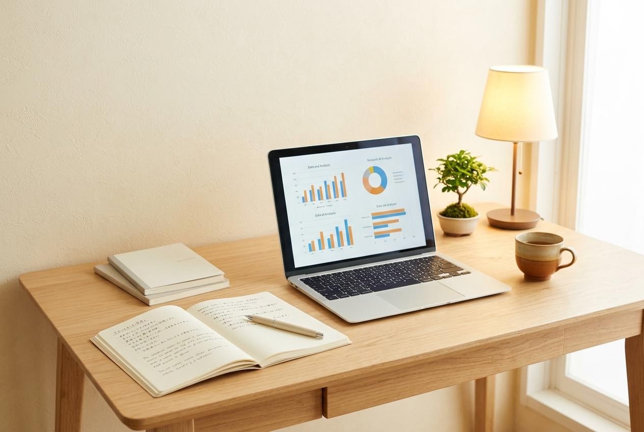 編集室のデスク